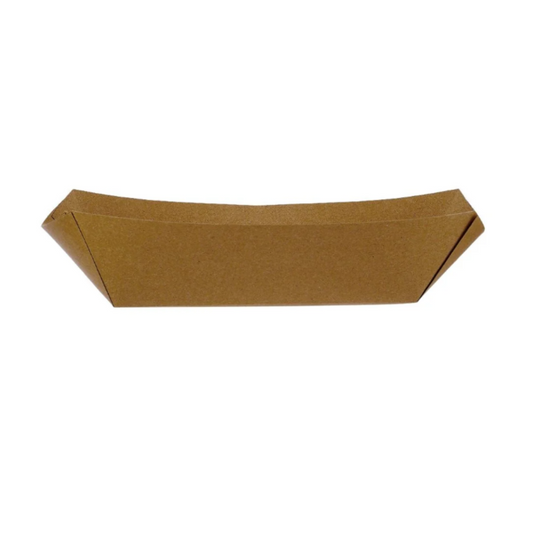 Kraft Food Boat Tray Large (140 x 85 x 50mm)