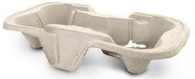Kraft Paper Cup Carrier |  2 Cup Drink Holder