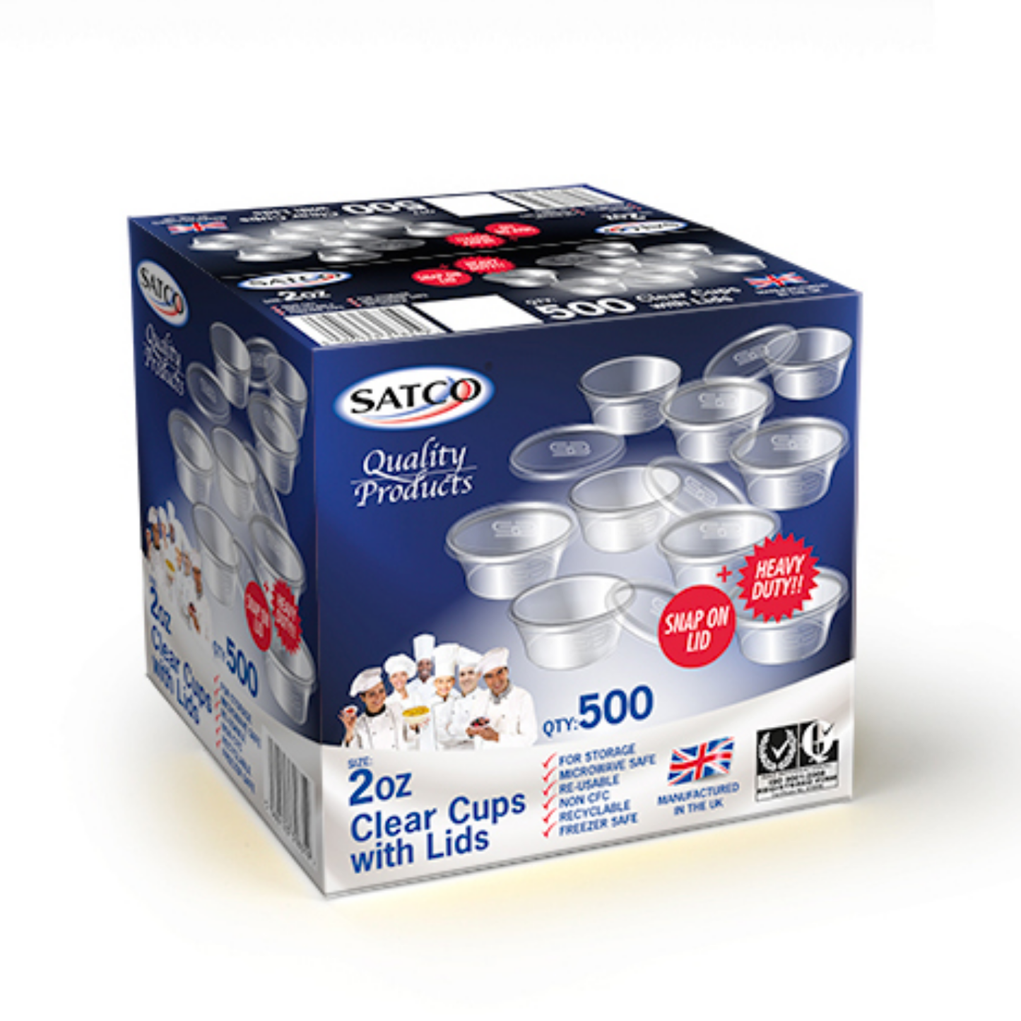 Satco Heavy Duty Sauce Cups with Lids