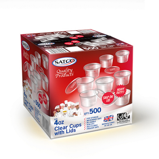 Satco Heavy Duty Sauce Cups with Lids