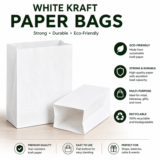 White Kraft Paper Bags