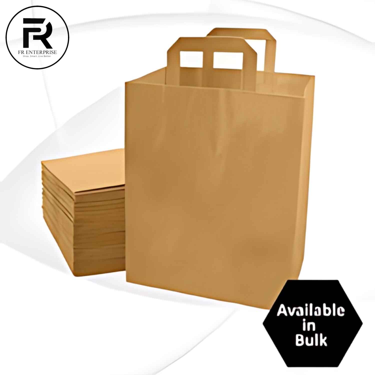 Brown Kraft Paper Bags with Handles | Eco-Friendly Brown Paper Bags | FR Enterprises