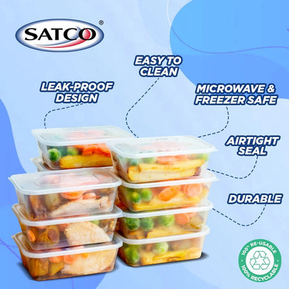 Satco Heavy Duty Microwave Container with Lids