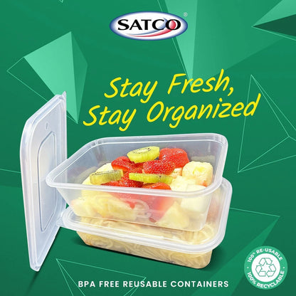 Satco Heavy Duty Microwave Container with Lids