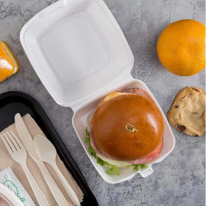MP6 Foam Burger Box-  Takeaway Containers