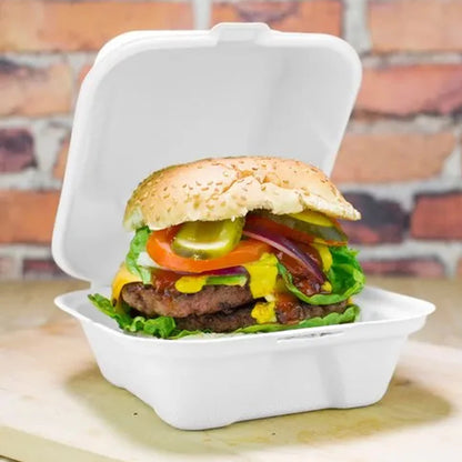 MP6 Foam Burger Box-  Takeaway Containers