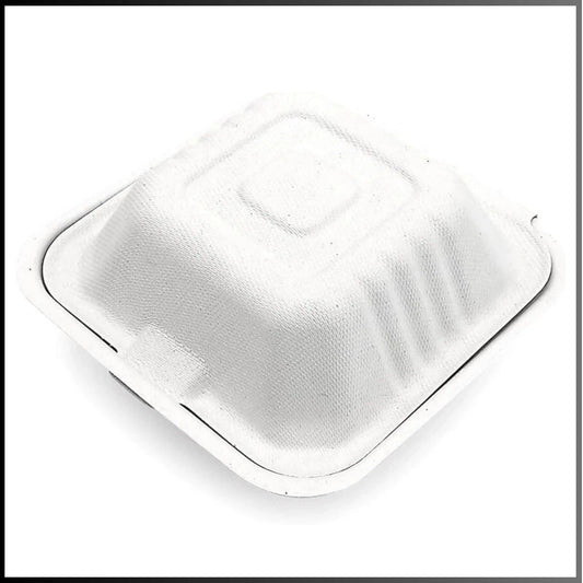 Bagasse Burger Box EP6 Pack- Takeaway Containers
