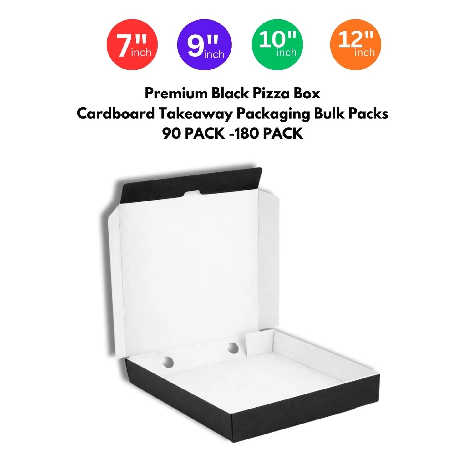 Eco-Friendly 12" Pizza Box Black Pizza Boxes