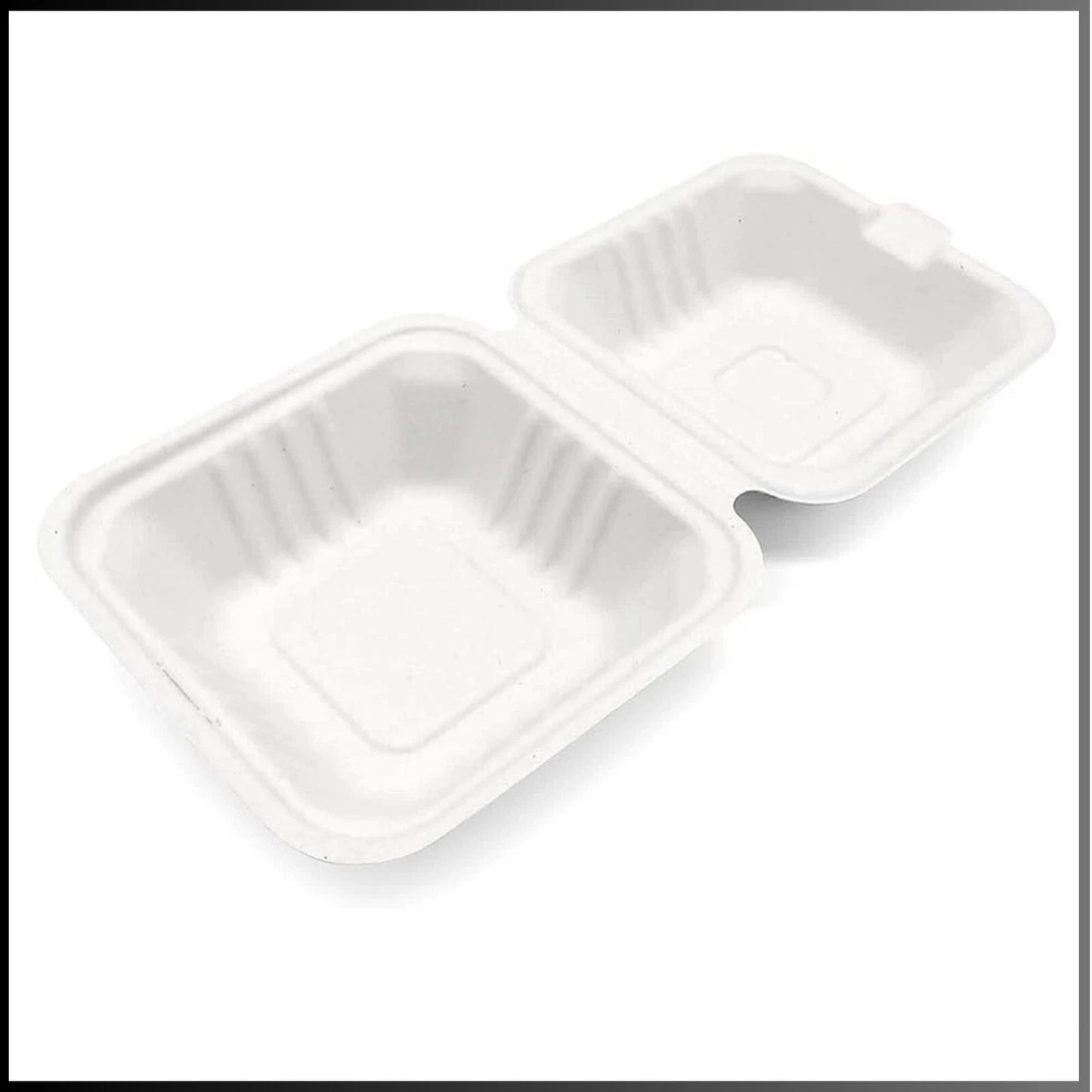 Bagasse Burger Box EP6 Pack- Takeaway Containers