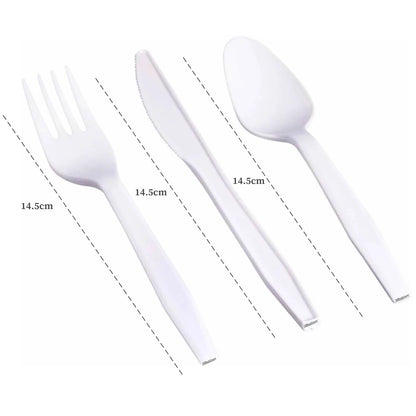 Premium Plastic Cutlery Set | Heavy-Duty Disposable Cutlery