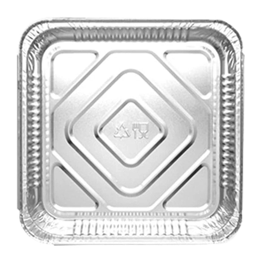 Heavy-Duty Aluminum Foil Containers- 9x9x1.5- 1550ml