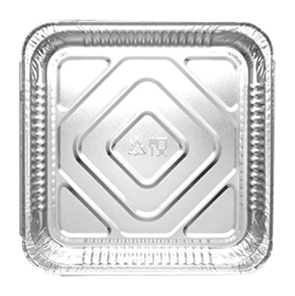 Heavy-Duty Aluminum Foil Containers- 9x9x1.5- 1550ml