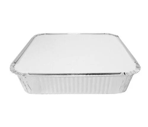 Heavy-Duty Aluminum Foil Containers- 9x9x2-2100ml