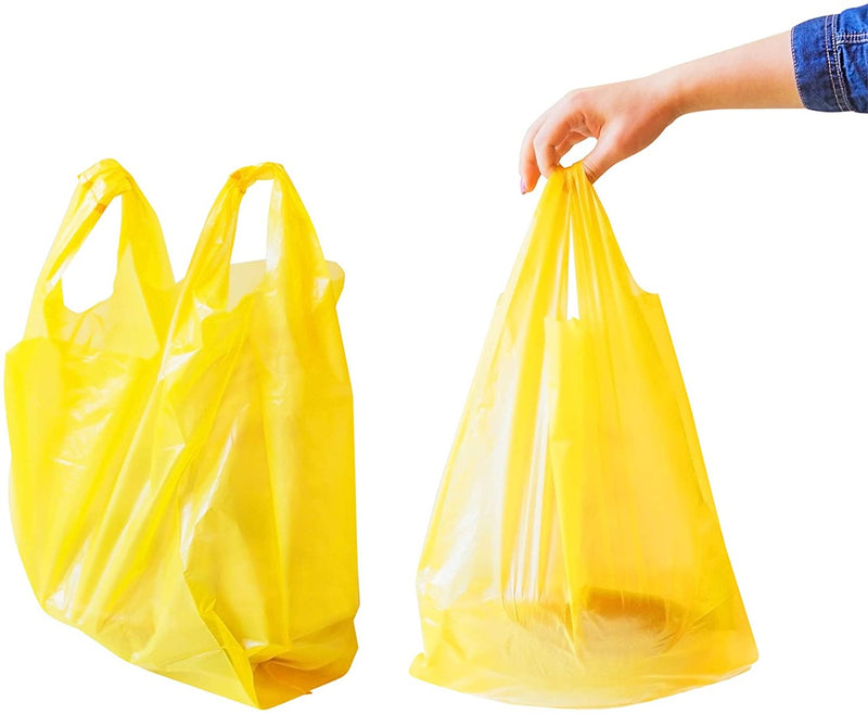 Yellow Plastic Carrier Bag