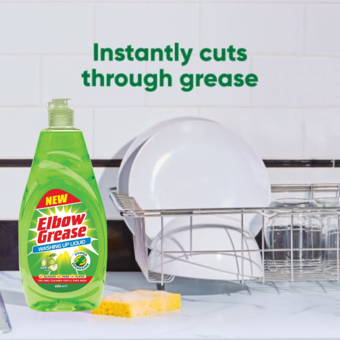 ELBOW GREASE WASHING UP 600ML LIQUIDE X12PCS - Image 5