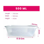 Heavy Duty 500ml Microwave Container with Lids - Image 2