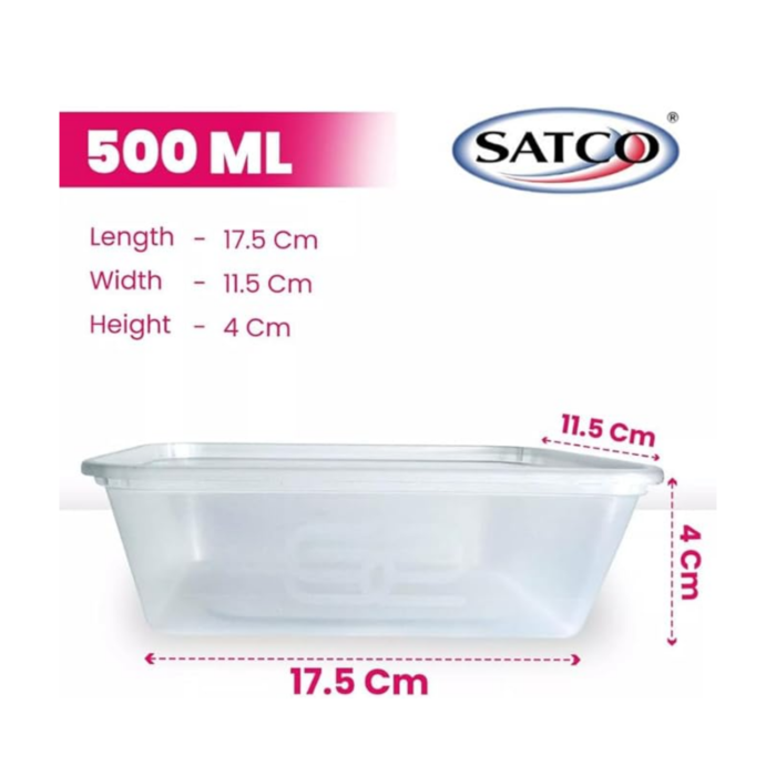 Satco C500ml Microwave Container with Lids - Image 2