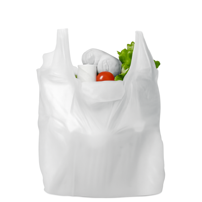 White Jumbo Carrier Bag 12x18x23'' - Image 3