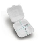 B6 Bagasse Meal Box - 6 x 6 - Image 2