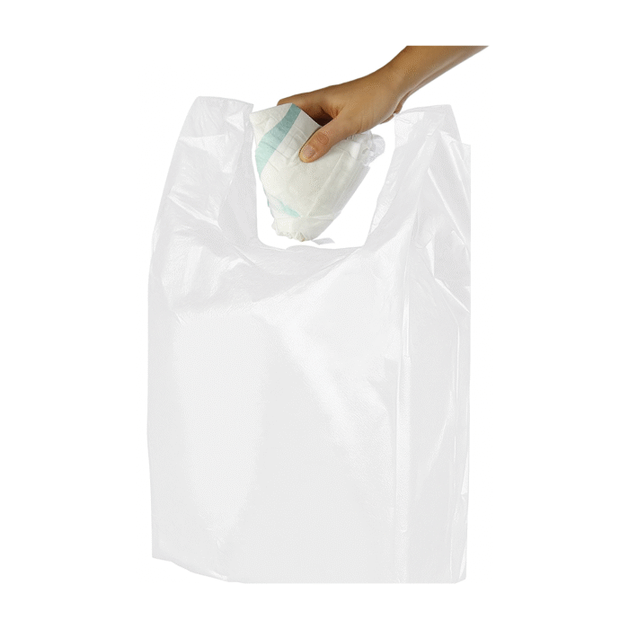 TP Bottle Bag Black 8x13x18'' - Image 1
