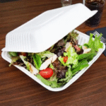 HB9 Bagasse Burger Box White (9x9”) - Image 4