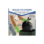 Black TOMMY Medium Carrier Bags 11X17X21'' - Image 5