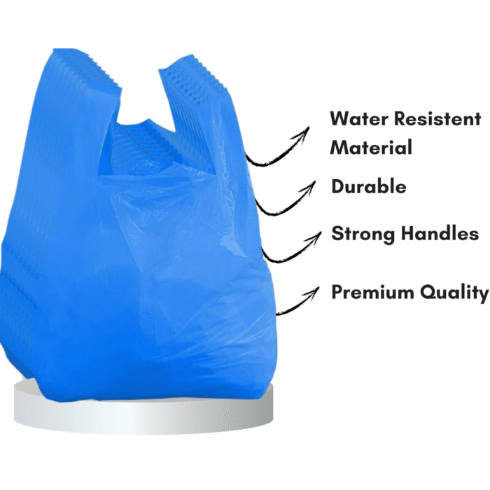 Blue TOMMY Medium Carrier Bags 11X17X21'' - Image 3