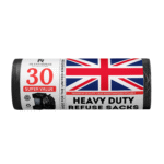 Apollo Black Bin Bag Roll (20x30)