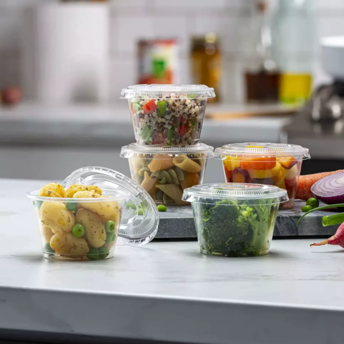 Satco Reusable Clear Plastic Sauce Cups8OZ - Image 5