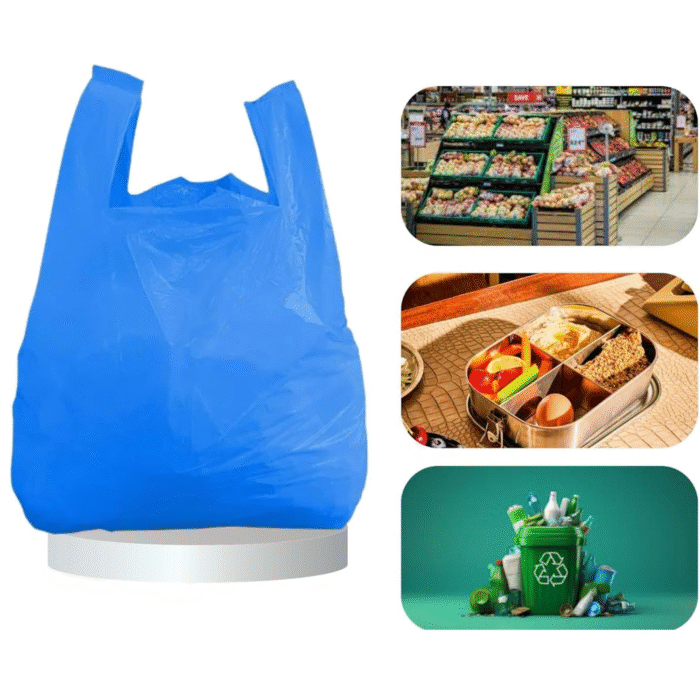 Blue TOMMY Medium Carrier Bags 11X17X21'' - Image 4