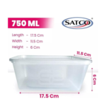 Satco C750ml Microwave Container with Lids - Image 2