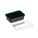 Black Stallion 650ml Microwave Container with Lids