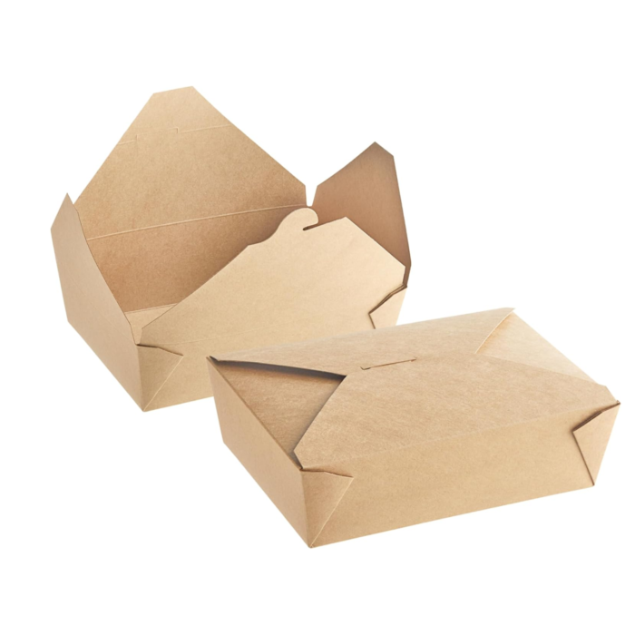 Takeaway No.3 Paper Kraft Food Box (2041ML/69OZ) - Image 2
