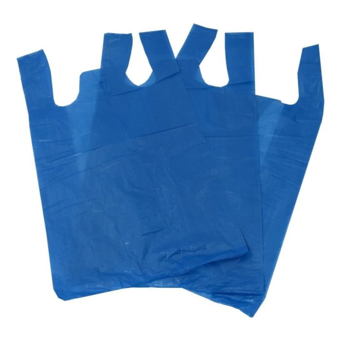 Blue Recycle Carrier Bags 11x17x21'' - Image 2
