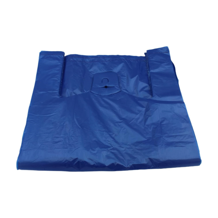 Blue Recycle Carrier Bags 11x17x21'' - Image 3