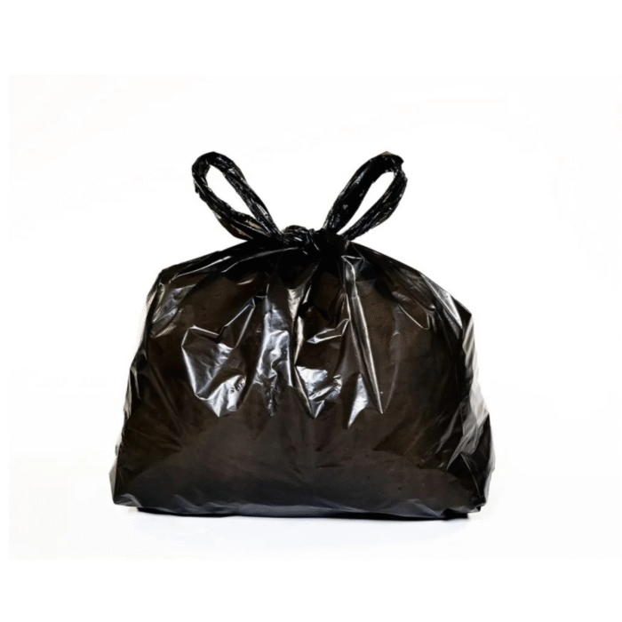 Black T-Shirt Carrier Bags 10x15x18'' - Image 2
