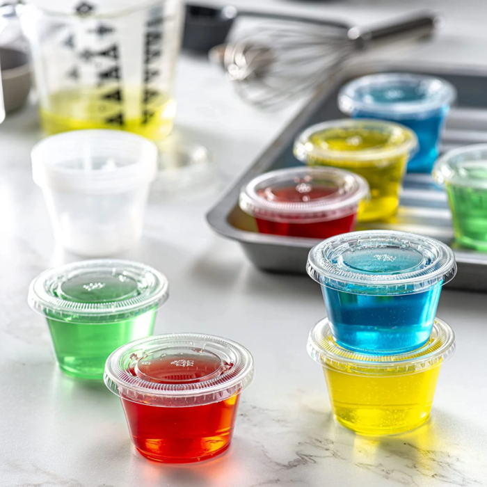 Reusable Clear Plastic Sauce Cups 2oz/50ml - Image 3