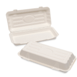 Bagasse F+C Box Large White (324x155x60mm/12.75x6x2.5”)