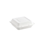 HB9 Bagasse Burger Box White (9x9”)