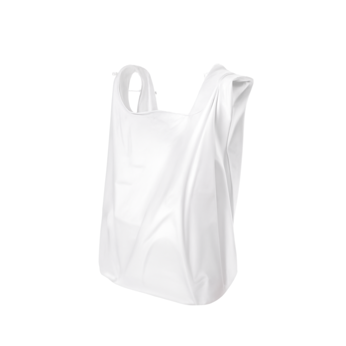 White Jumbo Carrier Bag 12x18x23'' - Image 1