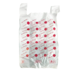 Strong Clear Smiley Face Carrier Bags 11x17x21''