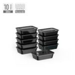 Black Stallion 500ml Microwave Container with Lids - Image 2