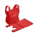 Red T-Shirt Carrier Bags 10x15x18'' - Image 2