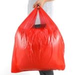 Red T-Shirt Carrier Bags 10x15x18'' - Image 3